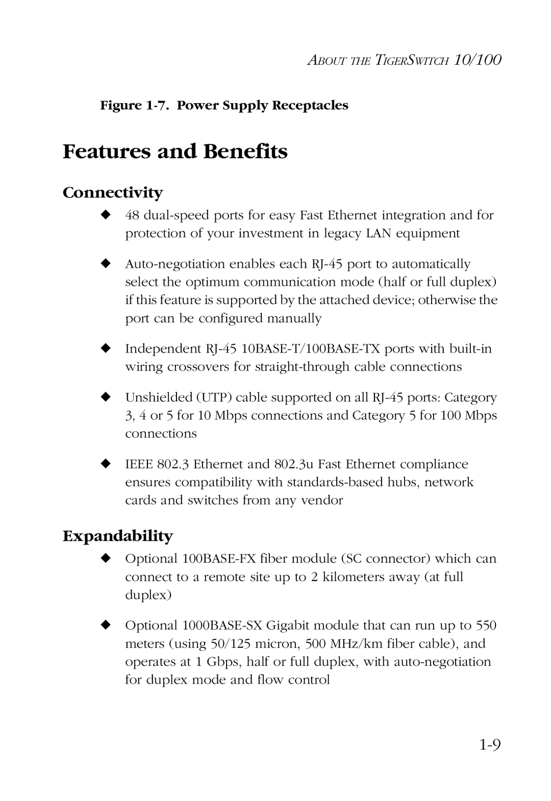 SMC Networks 48-Port manual Features and Benefits, Connectivity, Expandability 