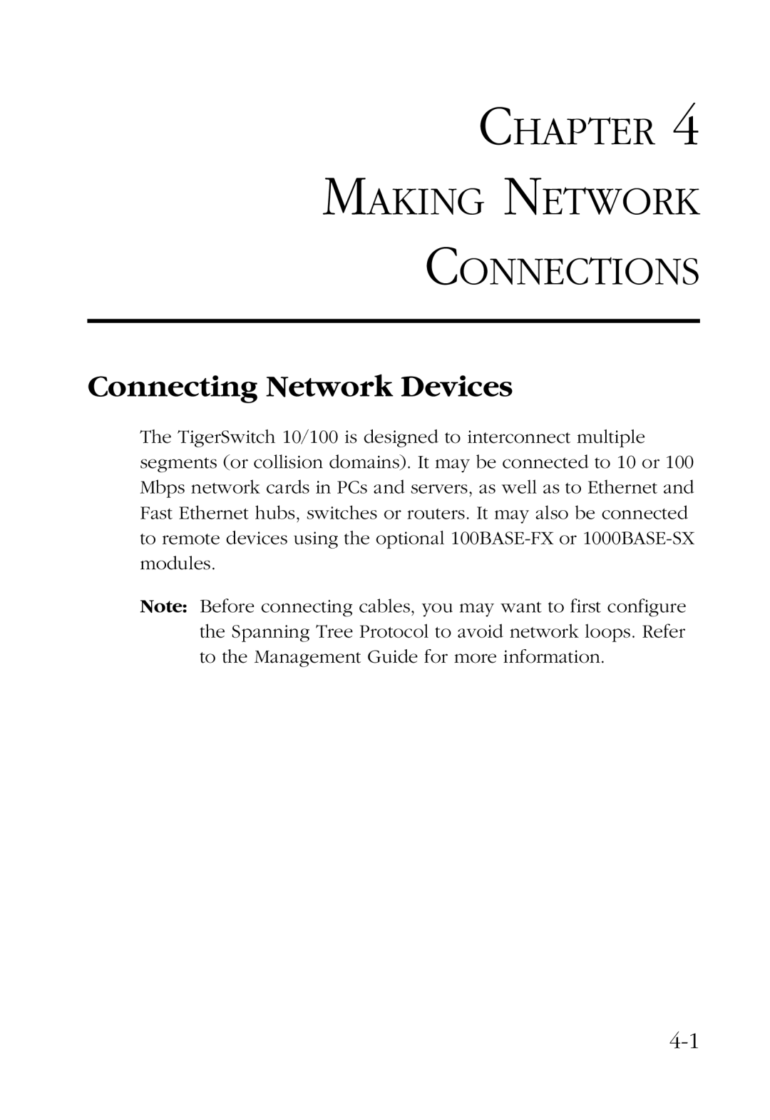 SMC Networks 48-Port manual Chapter Making Network Connections, Connecting Network Devices 