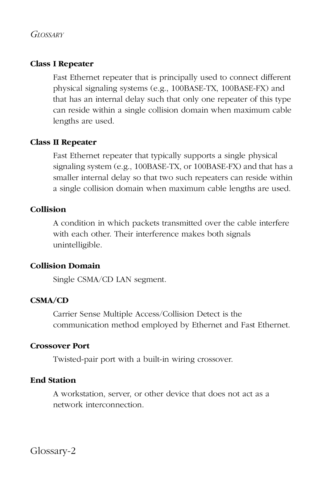 SMC Networks 48-Port manual Glossary-2 