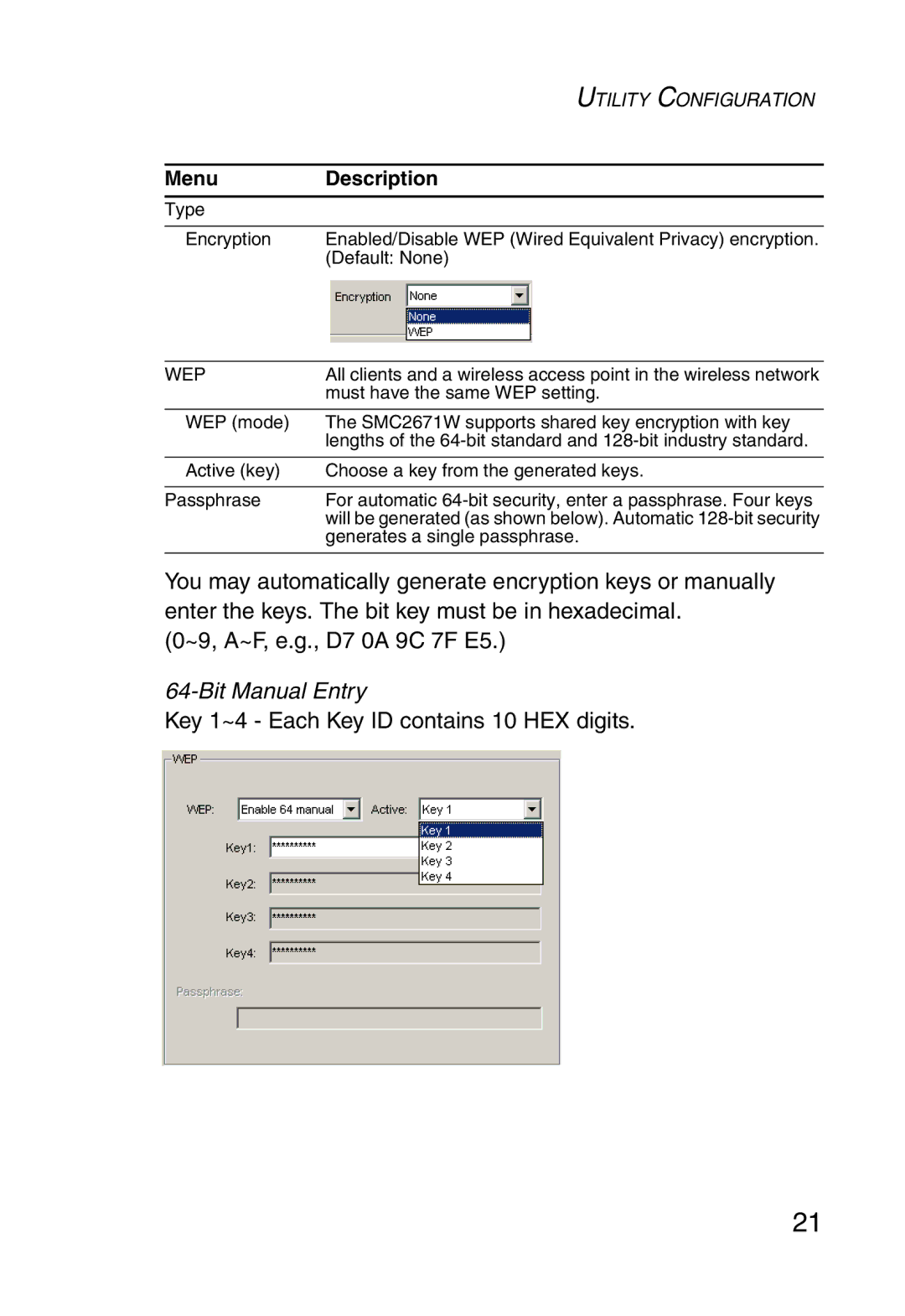 SMC Networks 5MC2671W manual Bit Manual Entry 