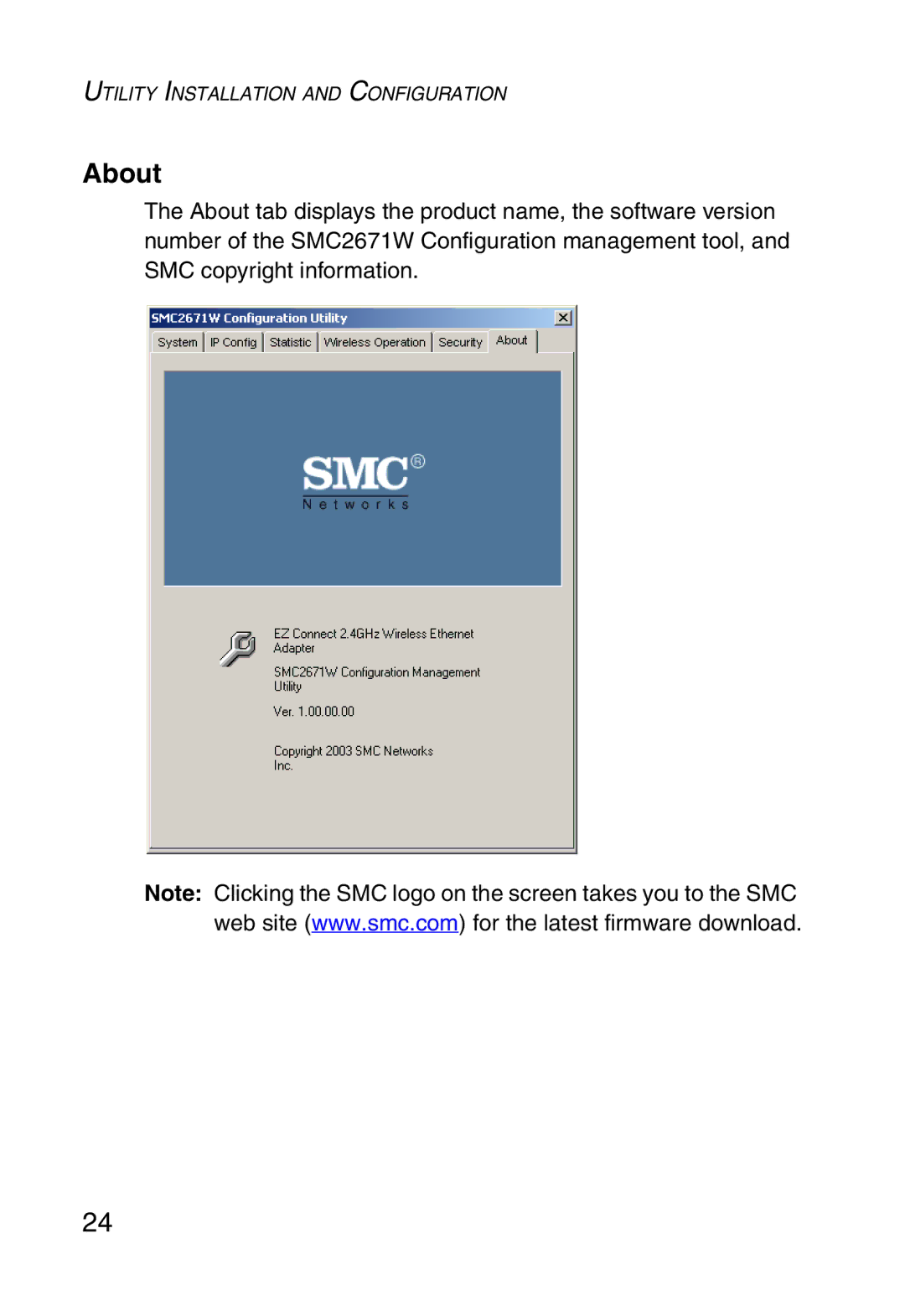 SMC Networks 5MC2671W manual About 