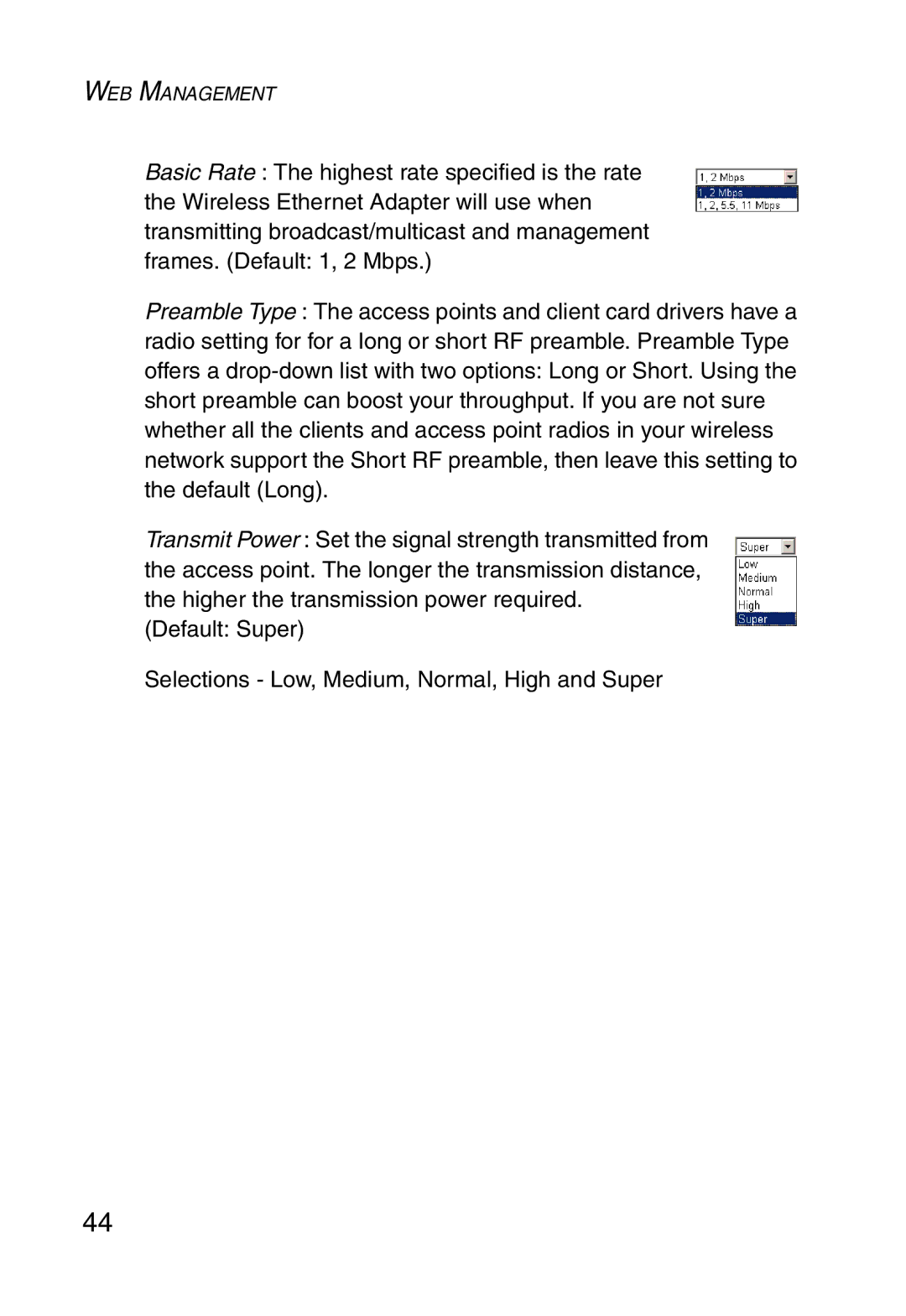 SMC Networks 5MC2671W manual WEB Management 