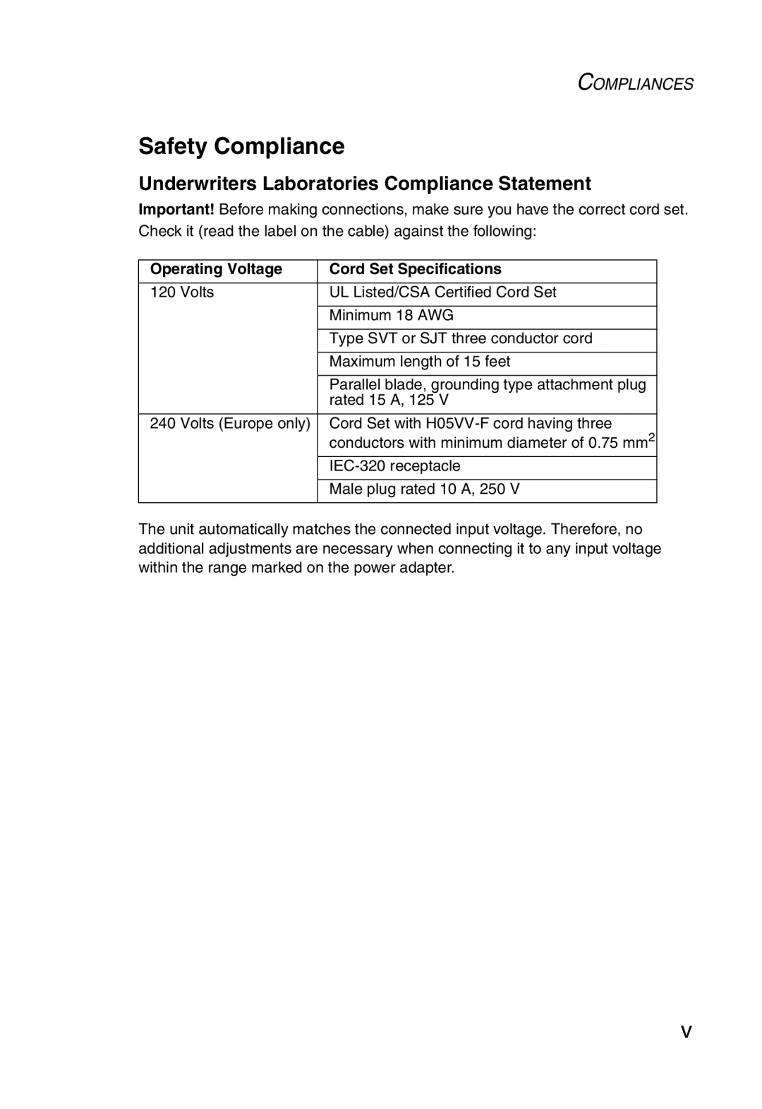 SMC Networks 5MC2671W manual Safety Compliance, Underwriters Laboratories Compliance Statement 