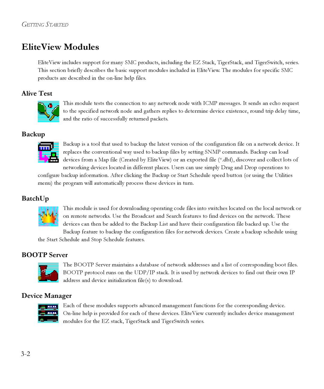 SMC Networks 6.20 manual EliteView Modules 