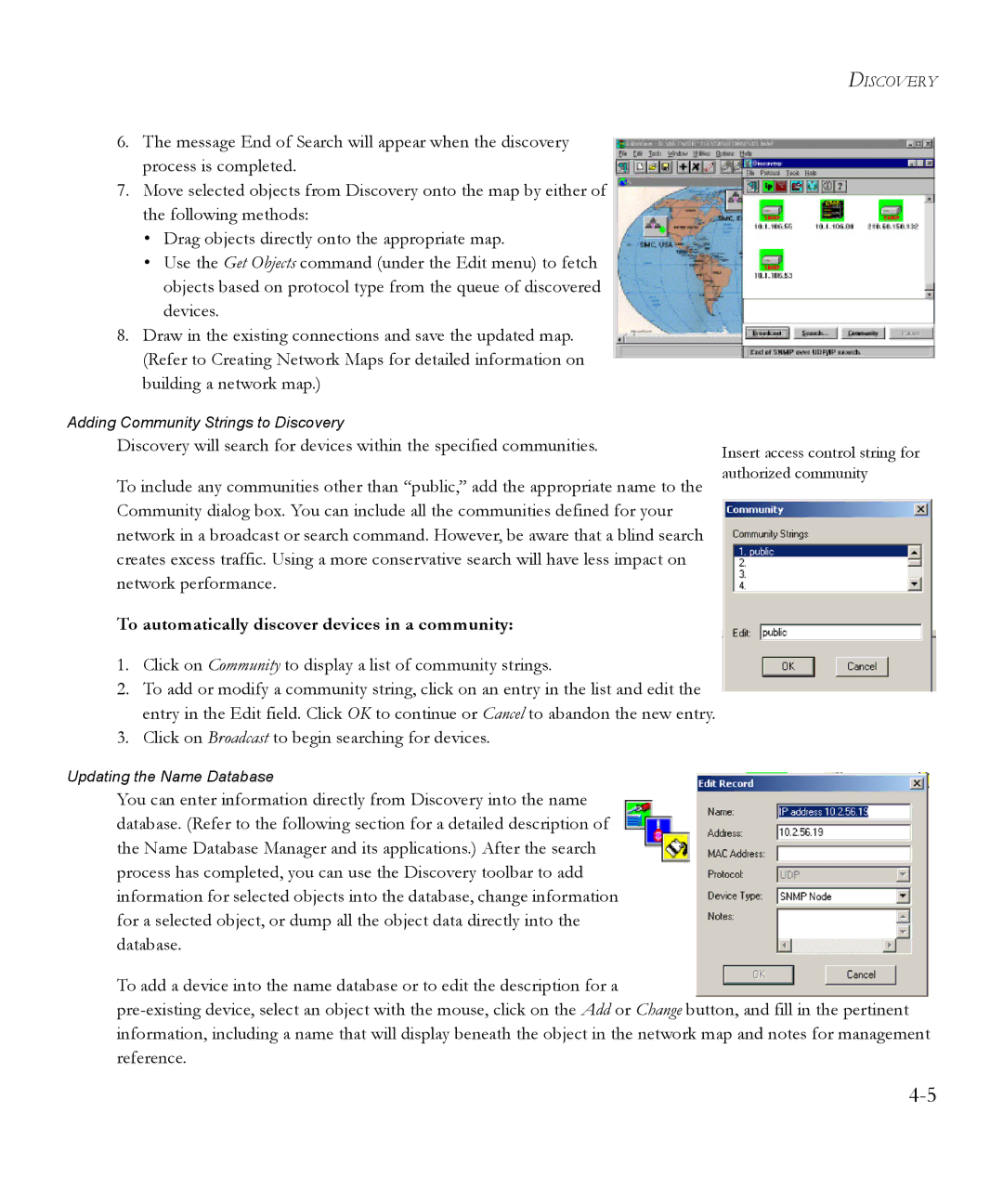 SMC Networks 6.20 manual To automatically discover devices in a community 