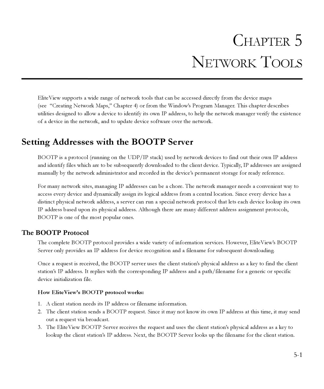 SMC Networks 6.20 manual Chapter Network Tools, Setting Addresses with the Bootp Server, Bootp Protocol 