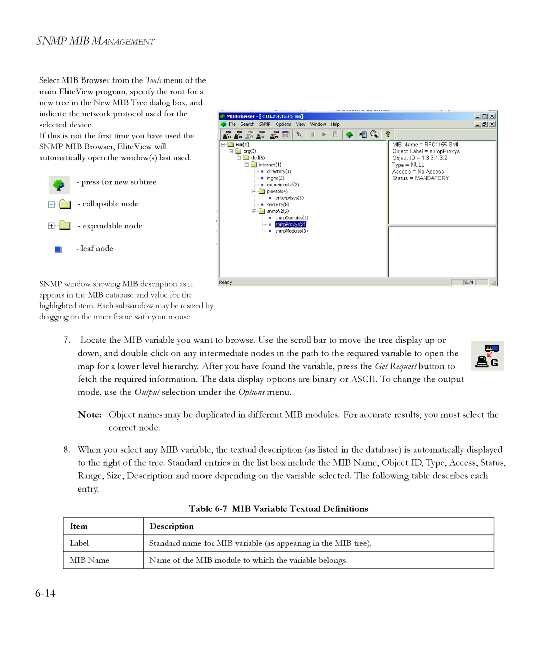 SMC Networks 6.20 manual MIB Variable Textual Definitions 