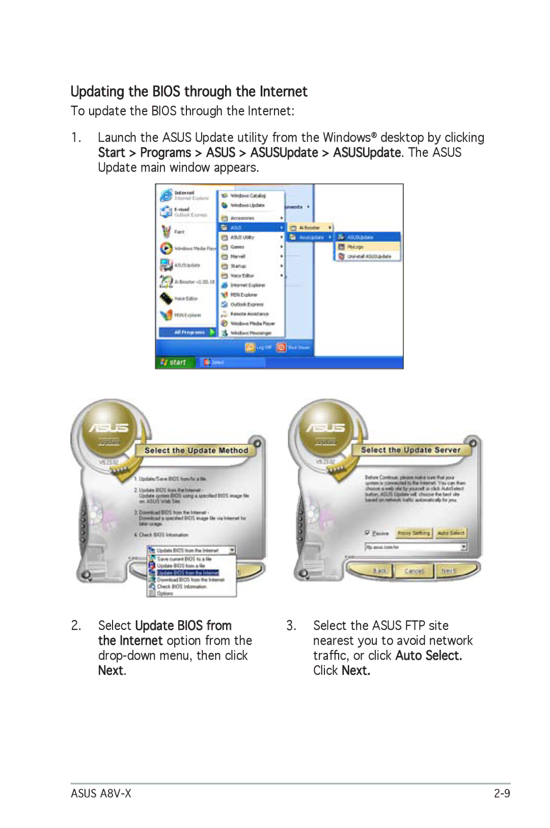 SMC Networks A8V-X manual Updating the Bios through the Internet 