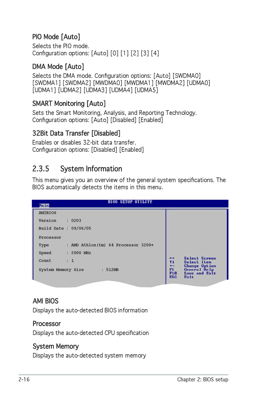 SMC Networks A8V-X manual System Information 