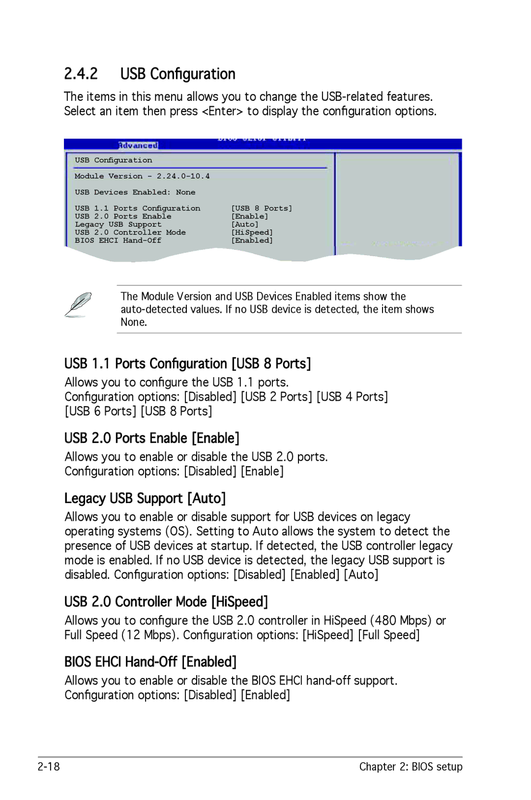 SMC Networks A8V-X manual USB Conﬁguration 