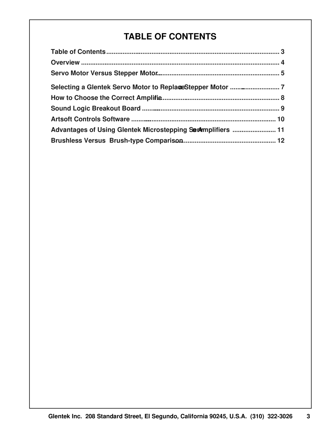 SMC Networks Amplifier manual Table of Contents 