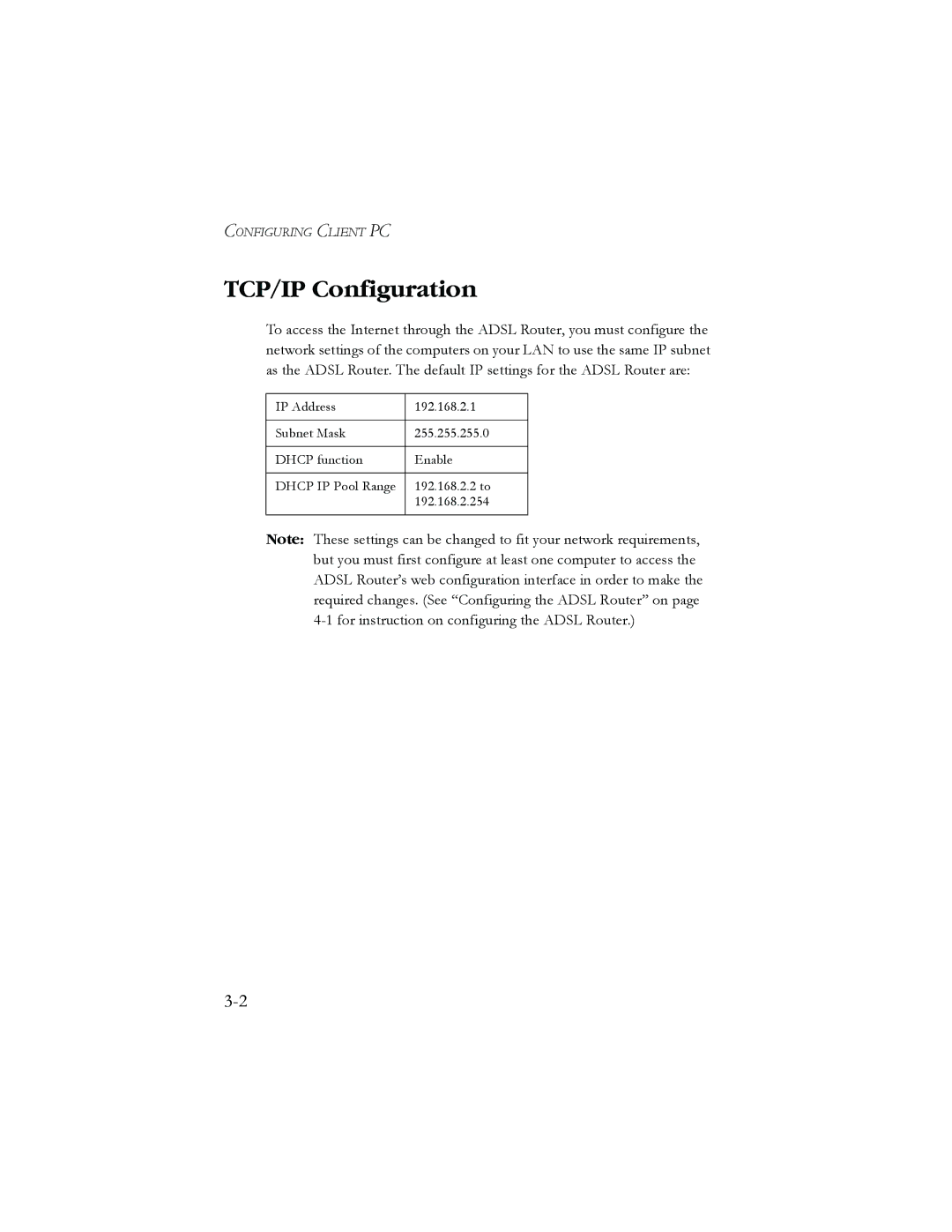 SMC Networks AR4505GW manual TCP/IP Configuration 