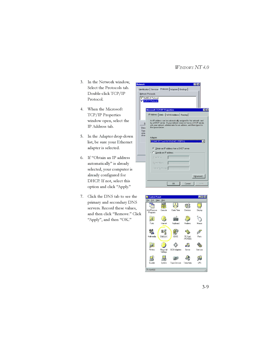 SMC Networks AR4505GW manual Windows NT 