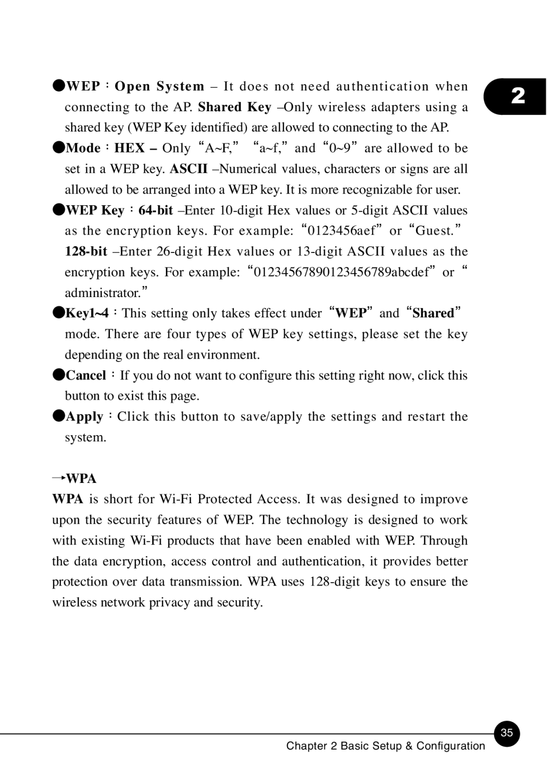 SMC Networks BLW-54MF manual Mode, Key1~4, Shared, Wpa 