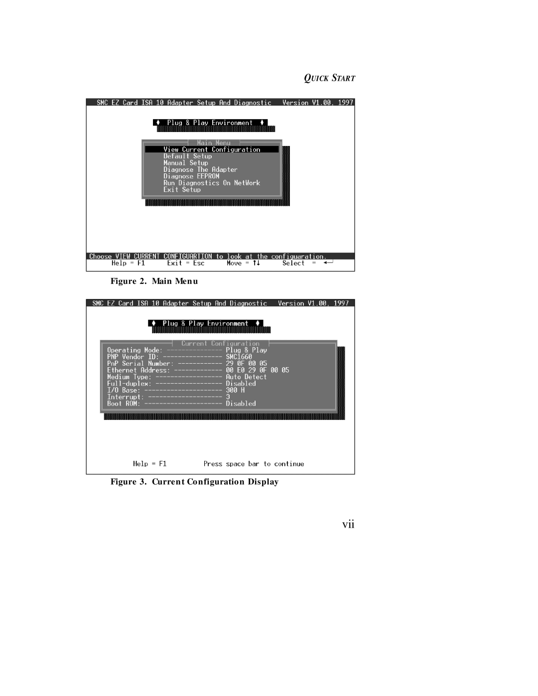 SMC Networks Ethernet ISA Network Cards manual Vii 