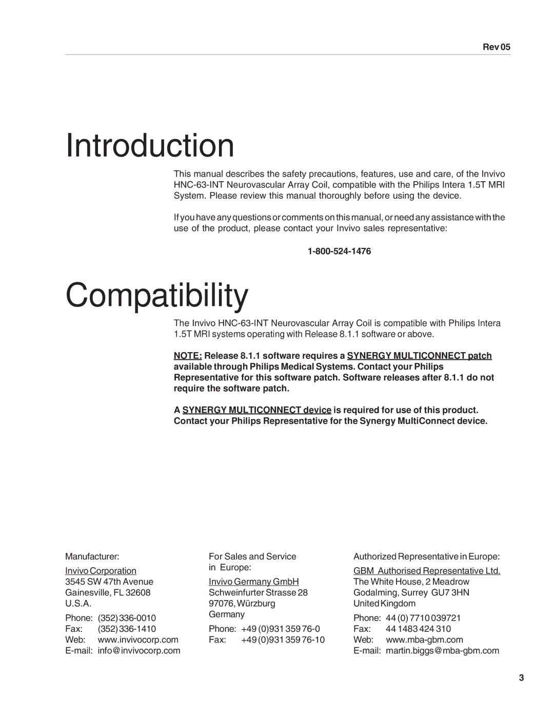 SMC Networks 500082, HNC-63-INT manual Introduction, Compatibility 