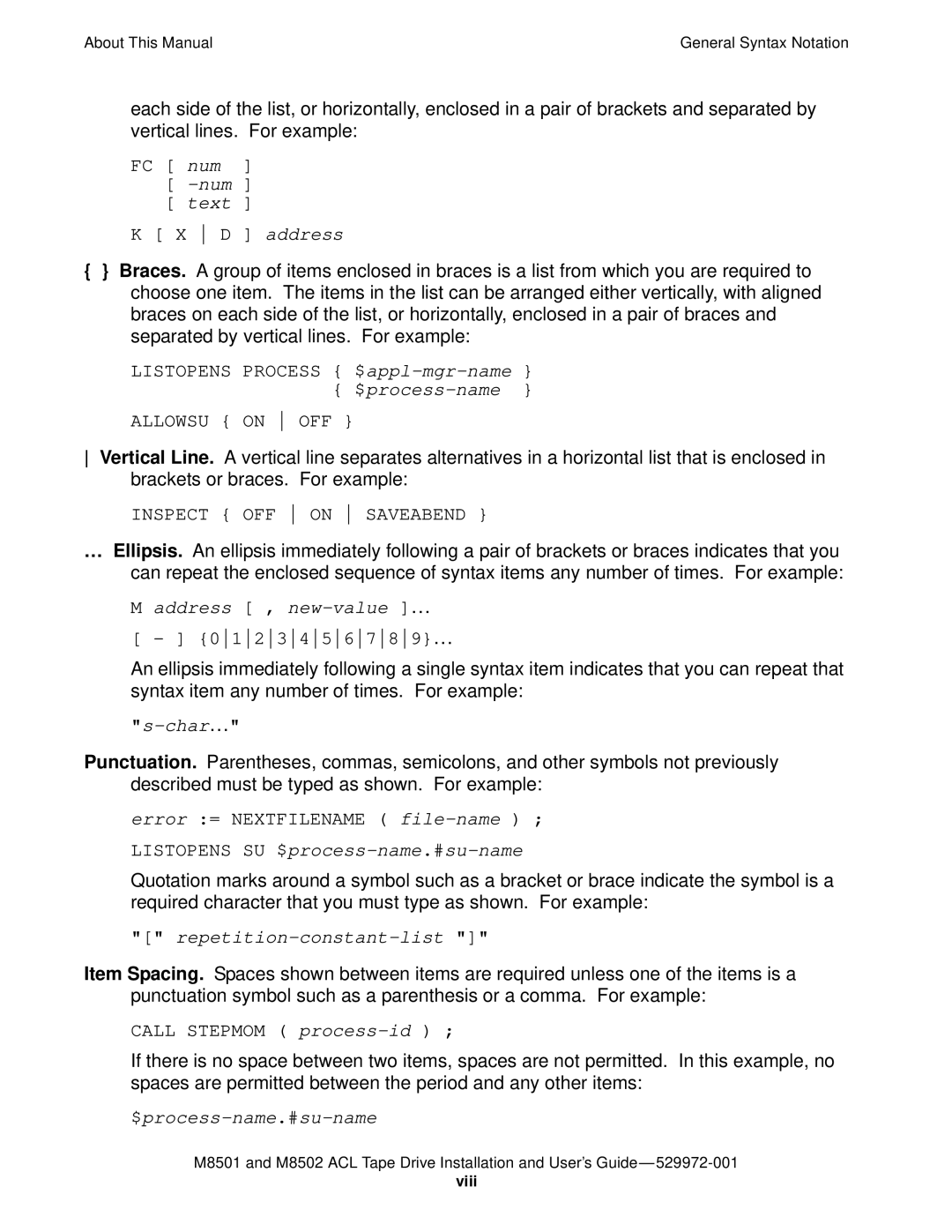 SMC Networks M8501 manual $process-name 