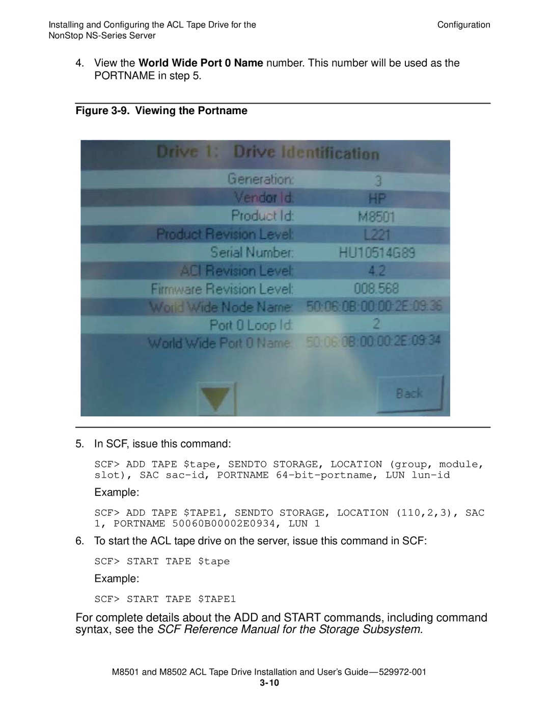 SMC Networks M8501 manual Viewing the Portname 