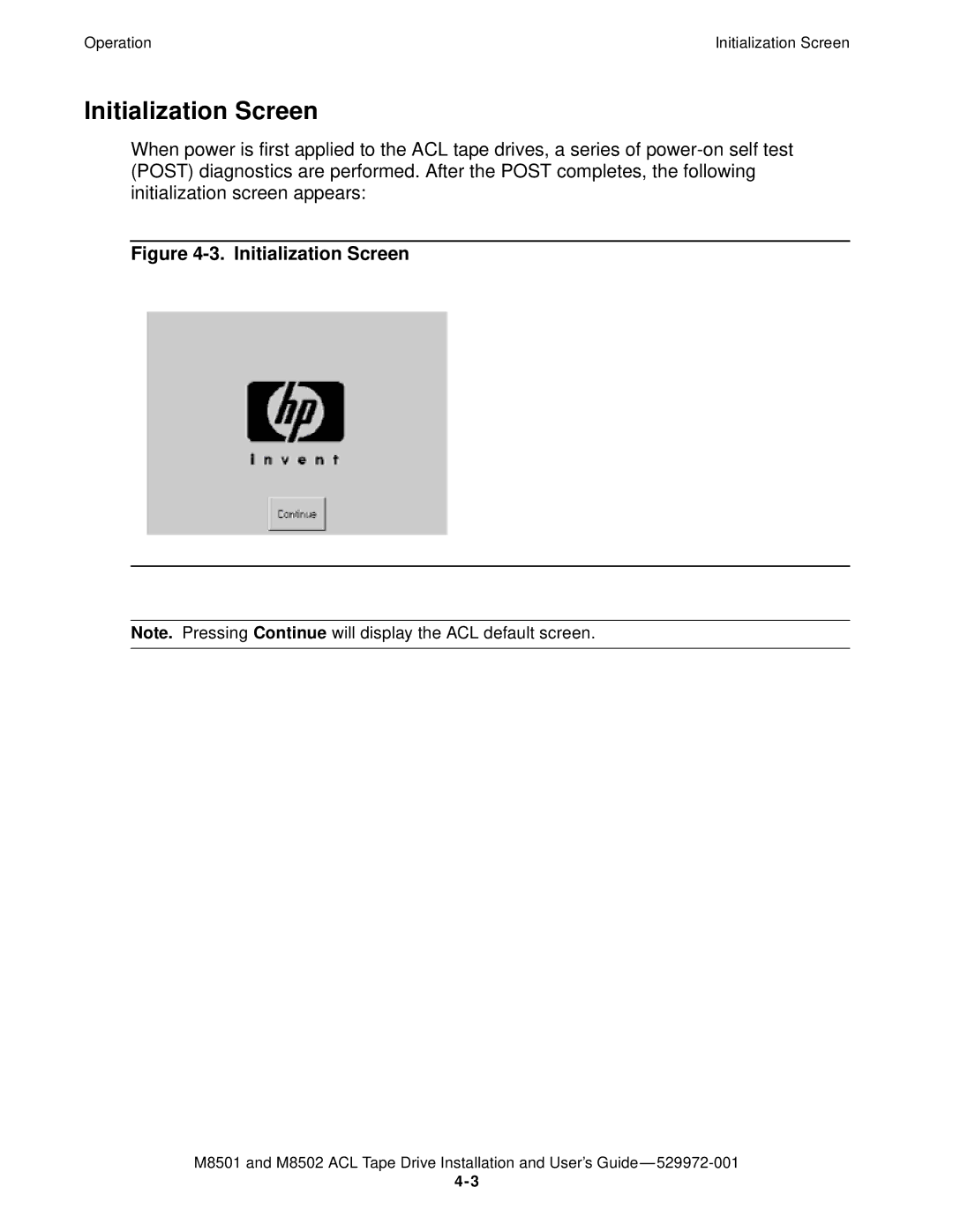 SMC Networks M8501 manual Initialization Screen 