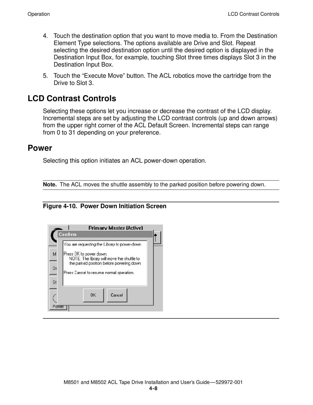 SMC Networks M8501 manual LCD Contrast Controls, Power 