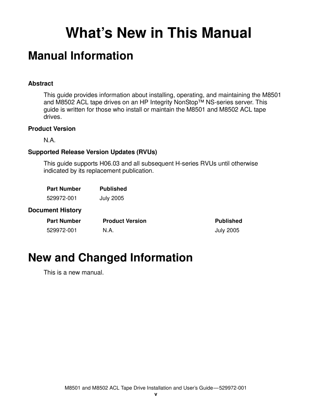 SMC Networks M8501 manual What’s New in This Manual, Manual Information, New and Changed Information 