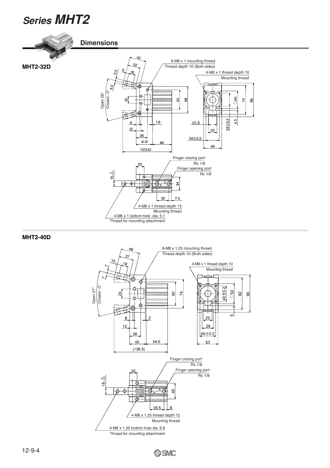 SMC Networks manual Series MHT2 