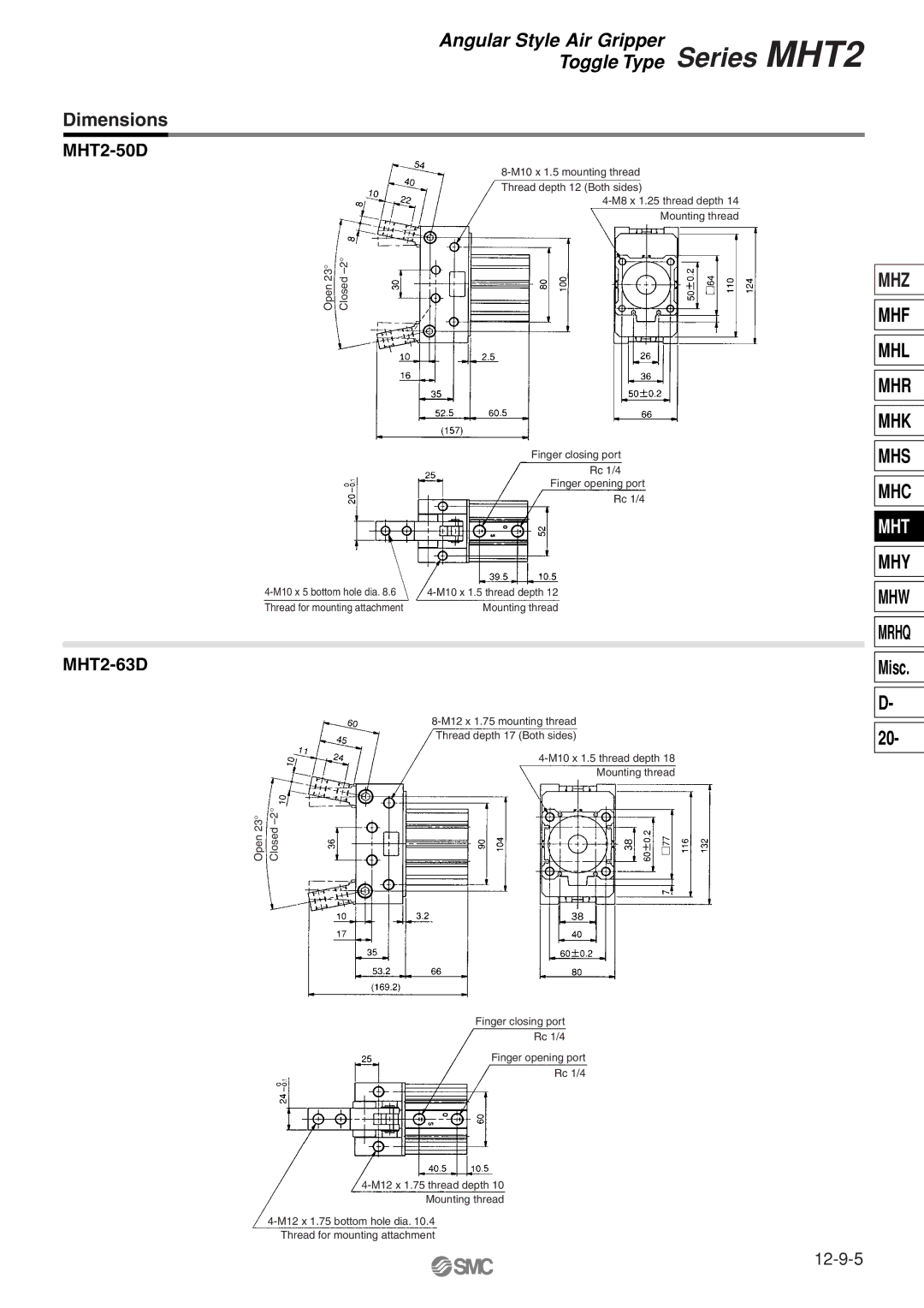 SMC Networks manual MHT2-50D 