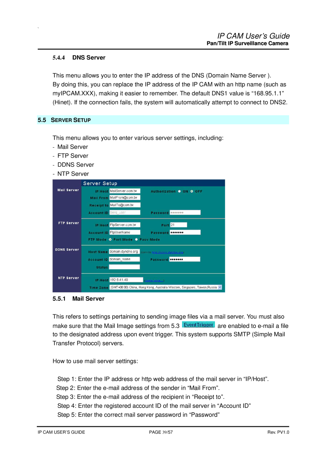 SMC Networks None manual DNS Server, Mail Server 