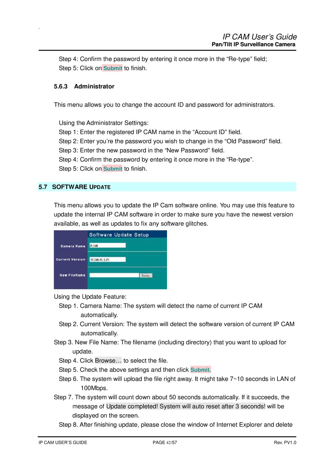 SMC Networks None manual Administrator, Software Update 