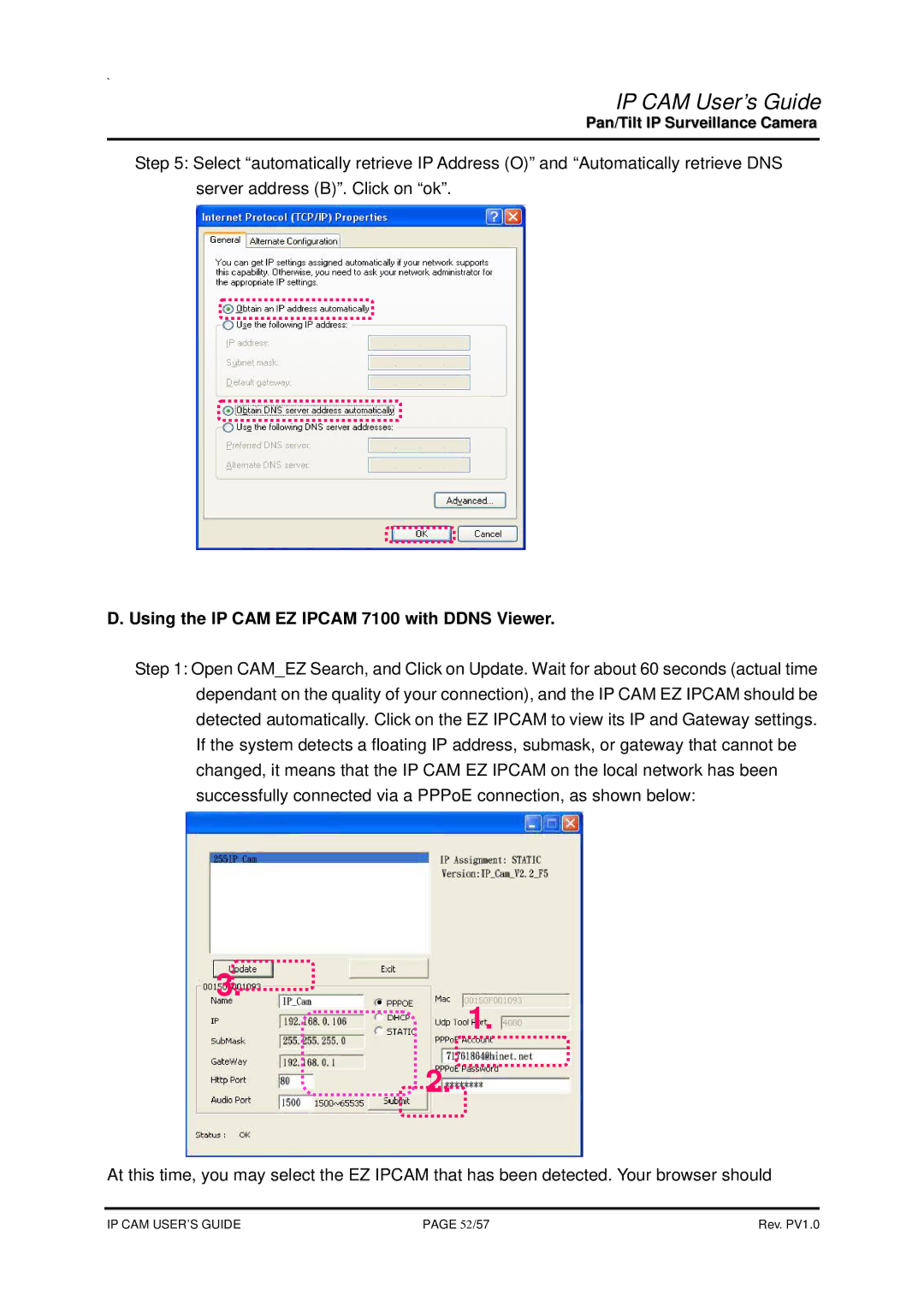 SMC Networks None manual Using the IP CAM EZ Ipcam 7100 with Ddns Viewer 