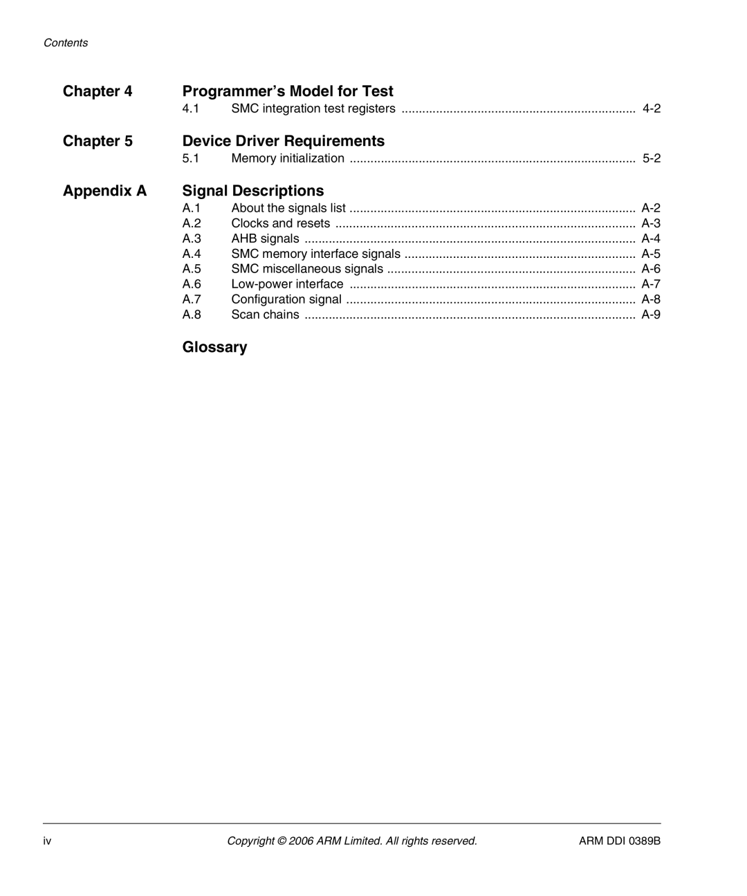 SMC Networks PL241, AHB SRAM/NOR manual Chapter Programmer’s Model for Test 