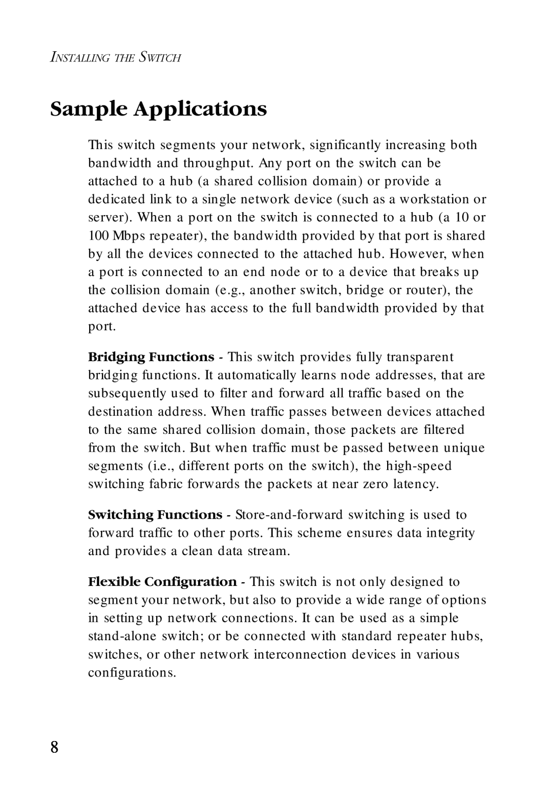 SMC Networks SMC-EZ1024DT manual Sample Applications 