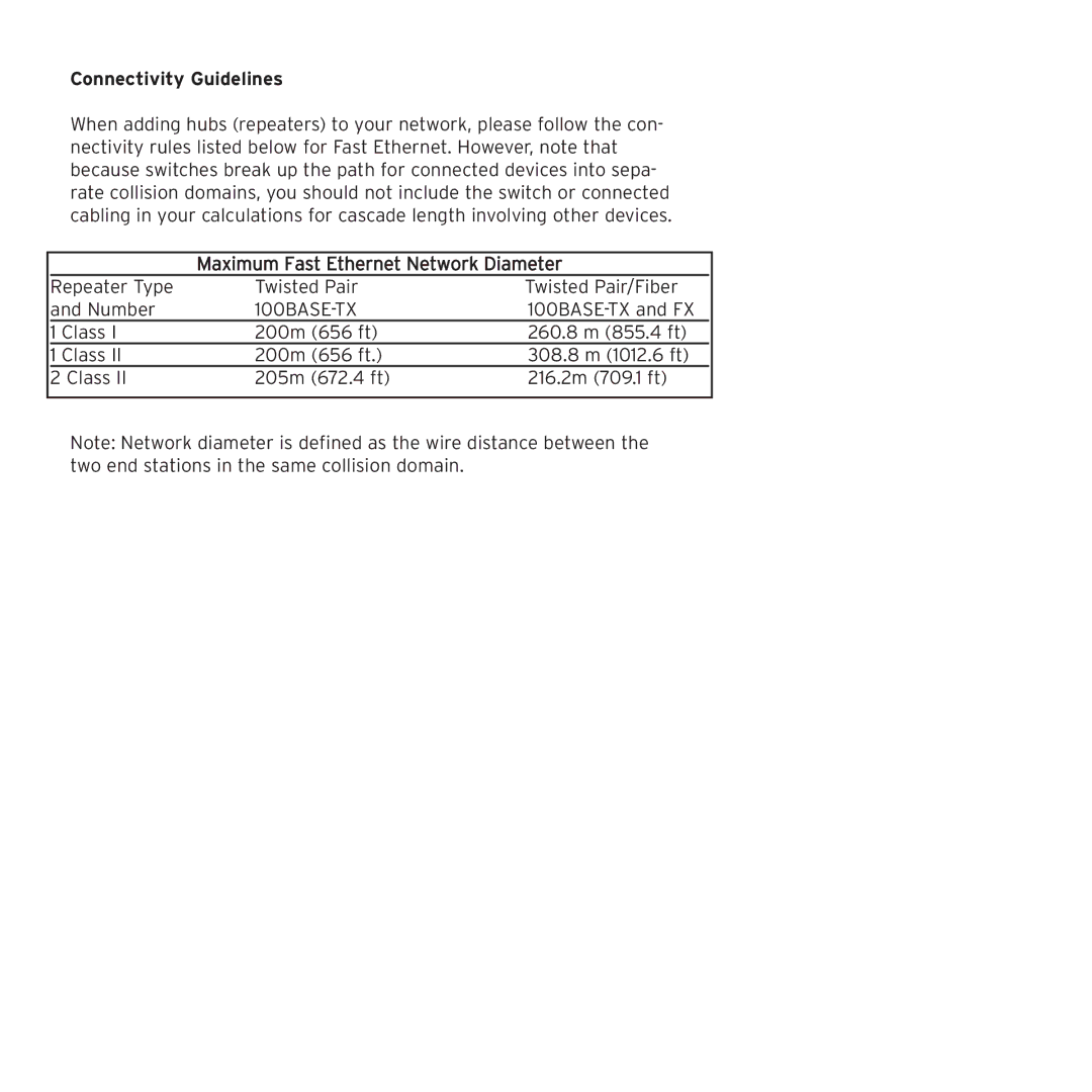 SMC Networks SMC108DT manual Connectivity Guidelines 