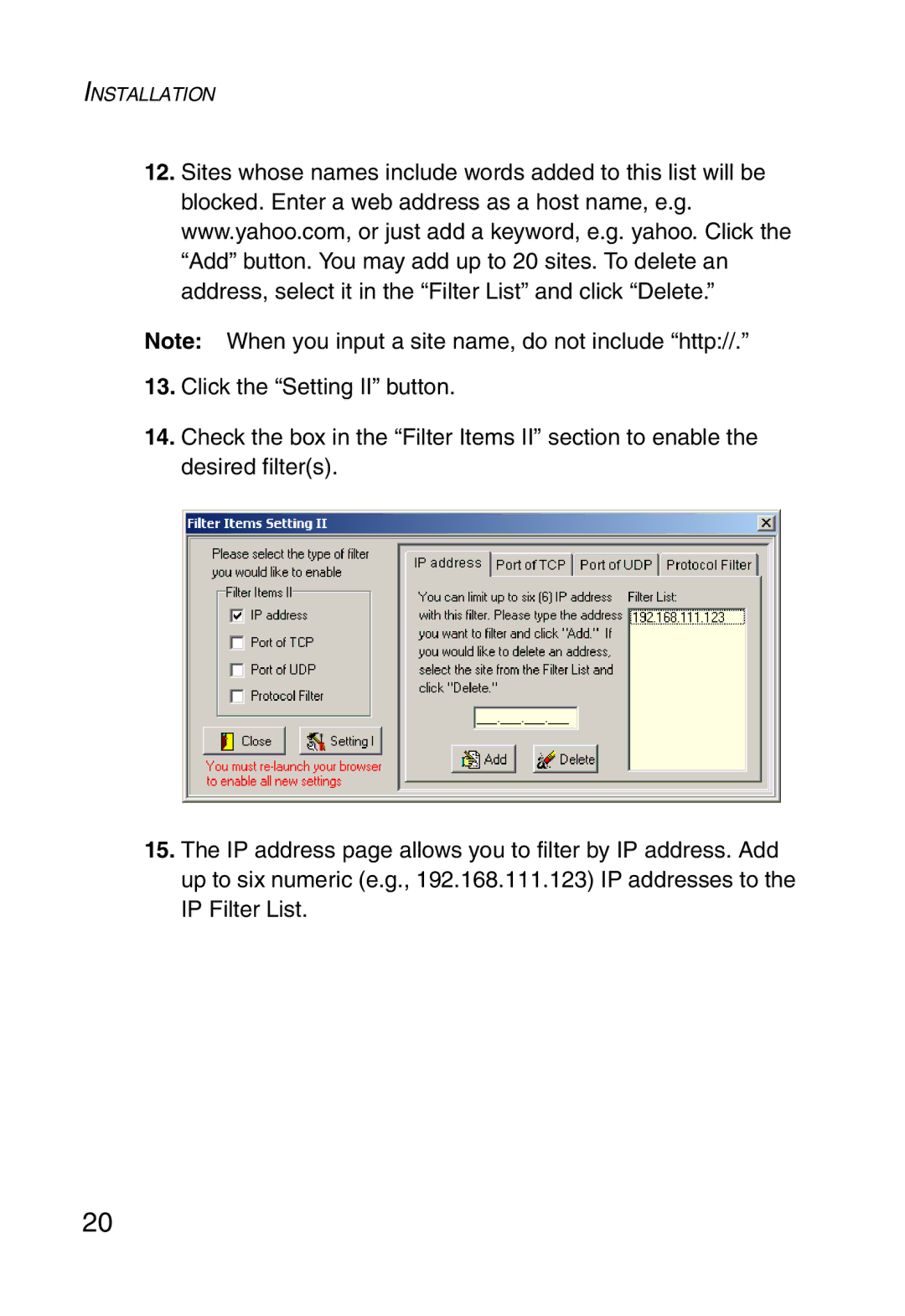 SMC Networks SMC1255TX manual Installation 