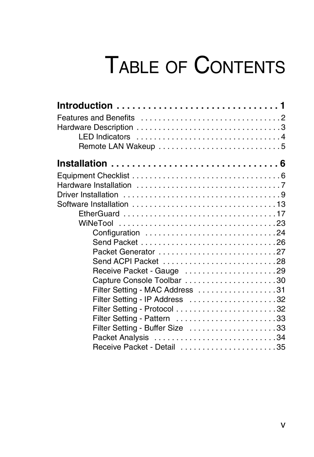 SMC Networks SMC1255TX manual Table of Contents 