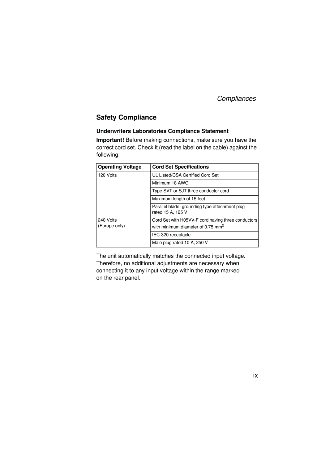 SMC Networks SMC2304WBRA-AG manual Safety Compliance, Underwriters Laboratories Compliance Statement 