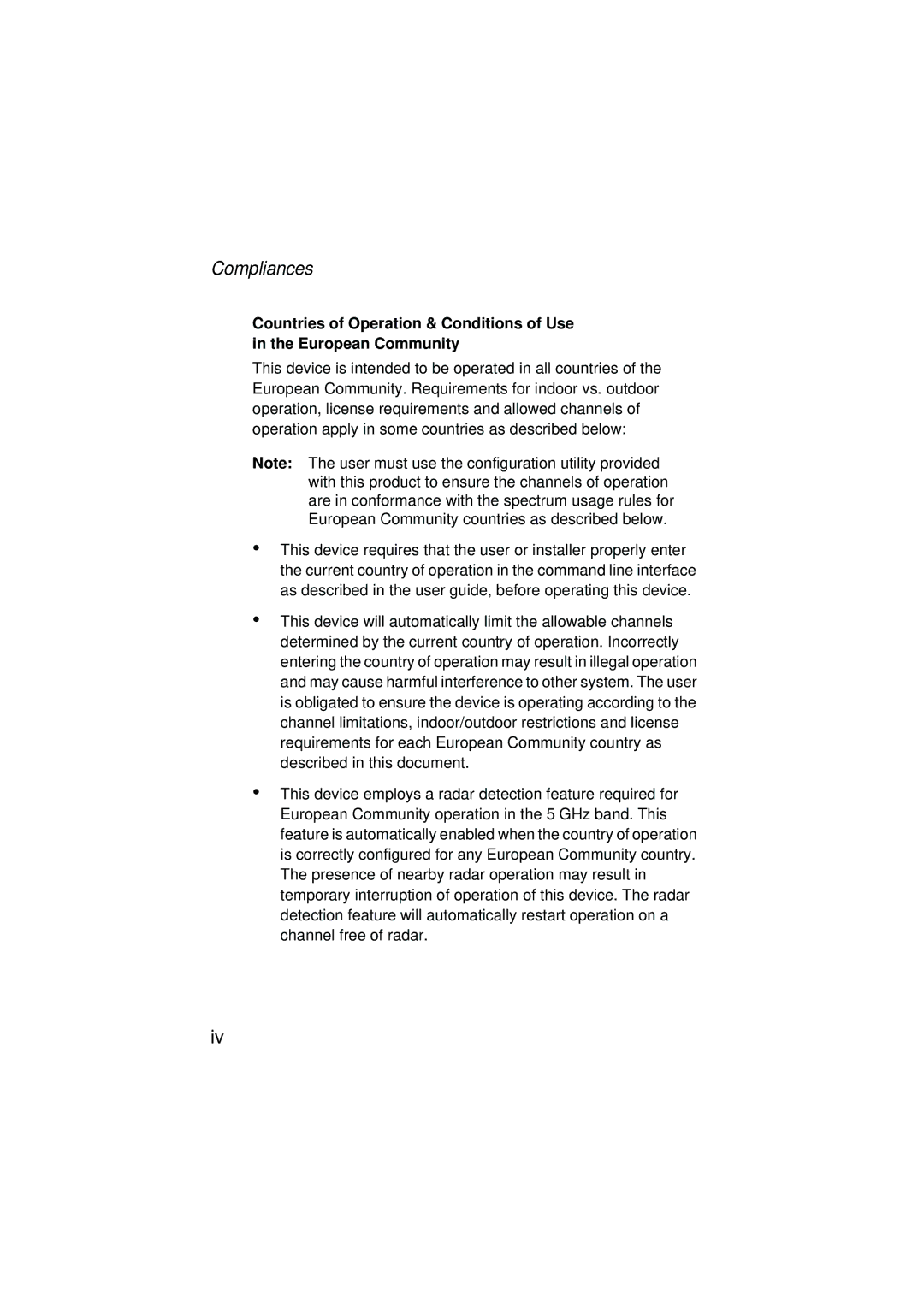 SMC Networks SMC2304WBRA-AG manual Compliances 