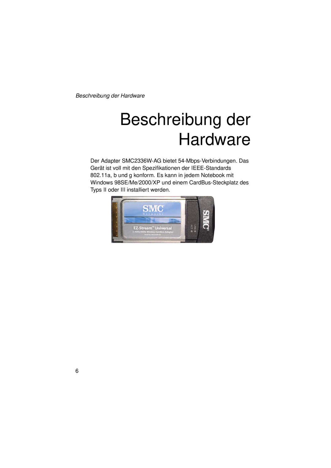 SMC Networks SMC2336W-AG manual Beschreibung der Hardware 