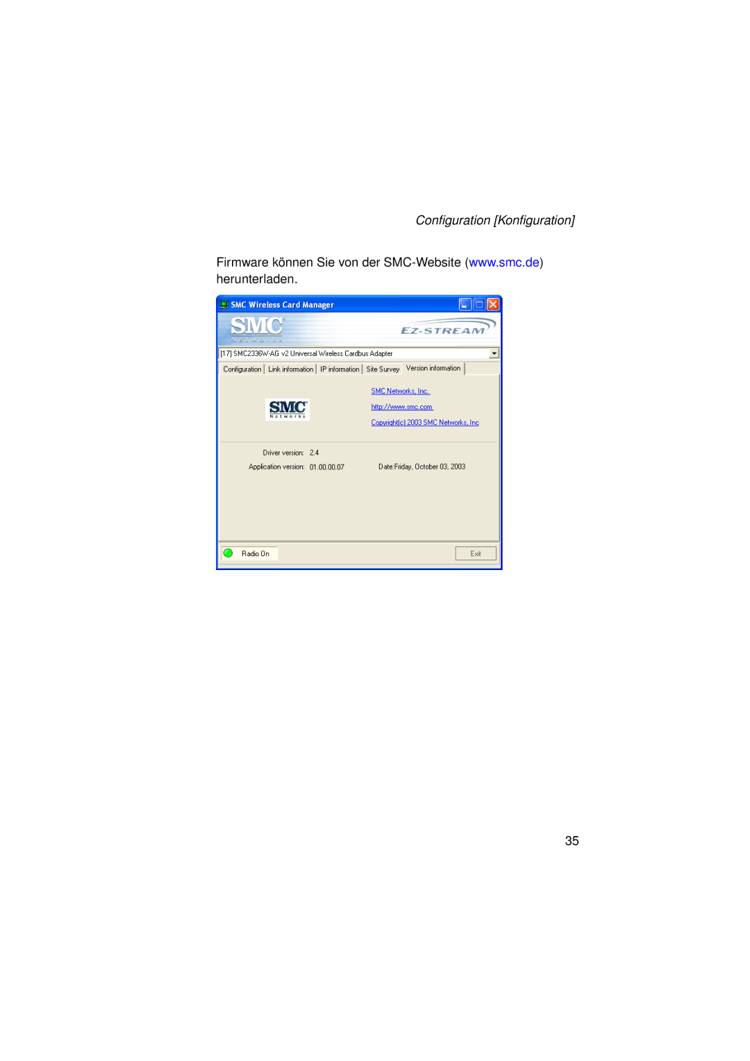 SMC Networks SMC2336W-AG manual Configuration Konfiguration 