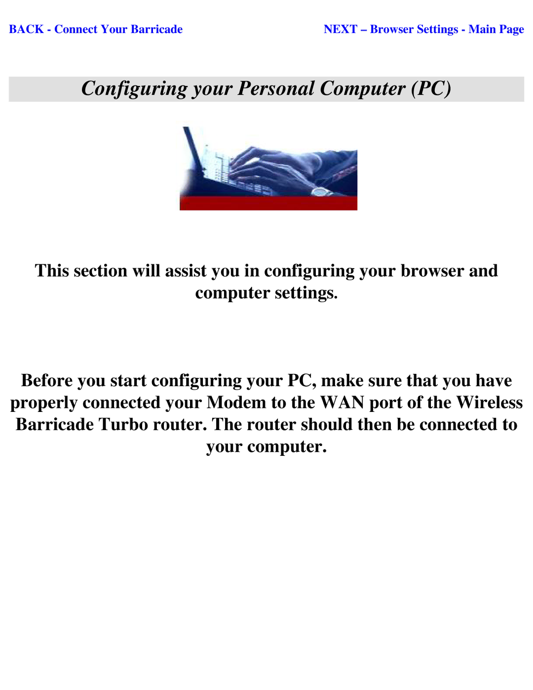 SMC Networks SMC2404WBR manual Configuring your Personal Computer PC 