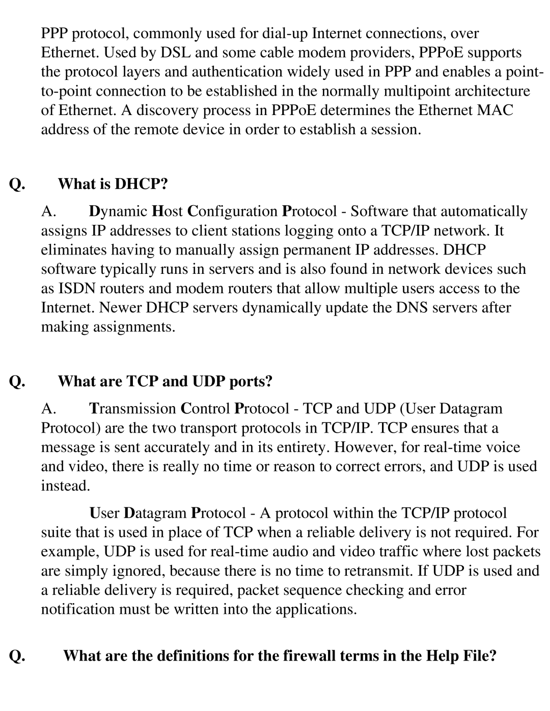 SMC Networks SMC2404WBR manual What is DHCP?, What are TCP and UDP ports? 