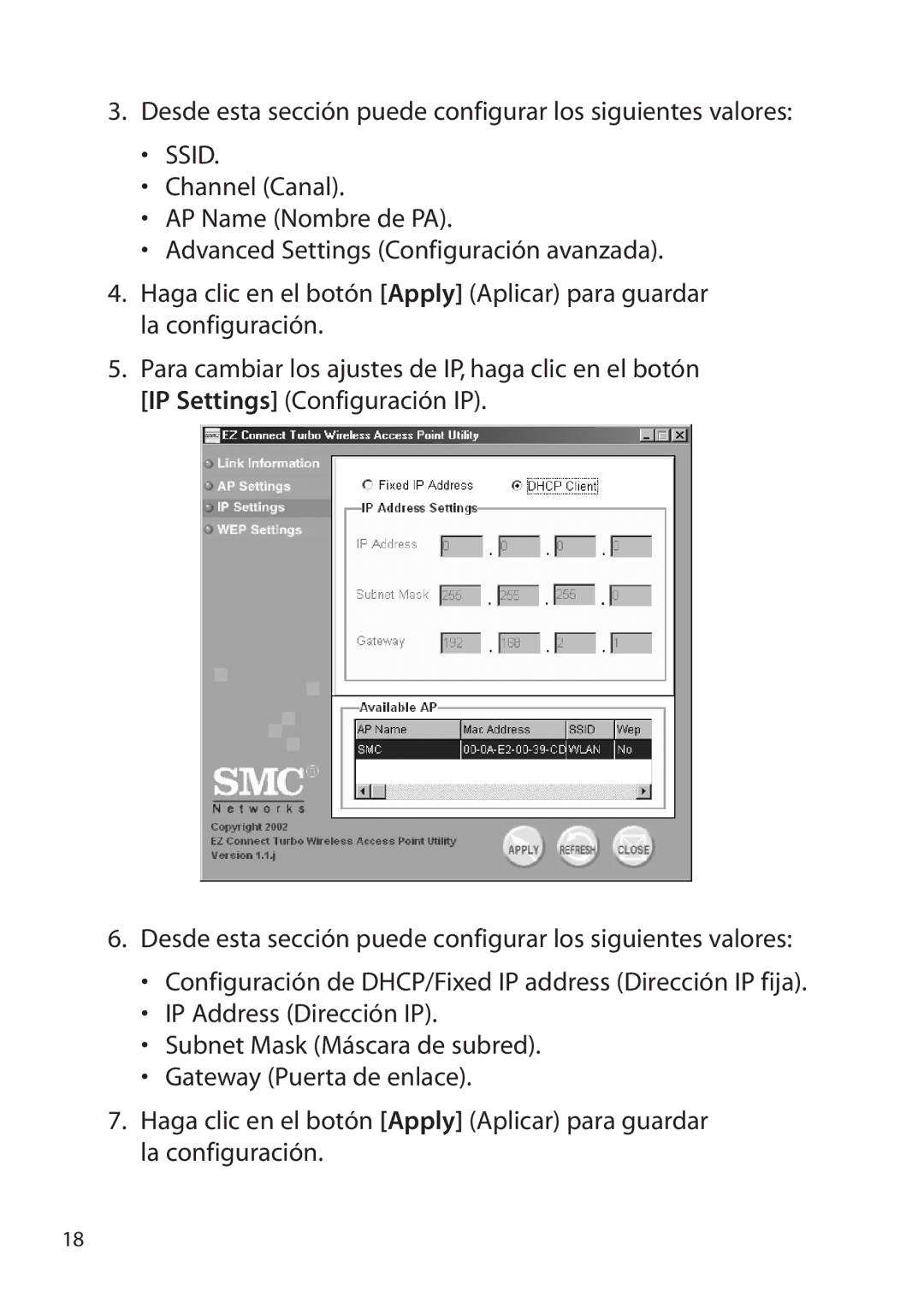 SMC Networks SMC2455W manual Ssid 