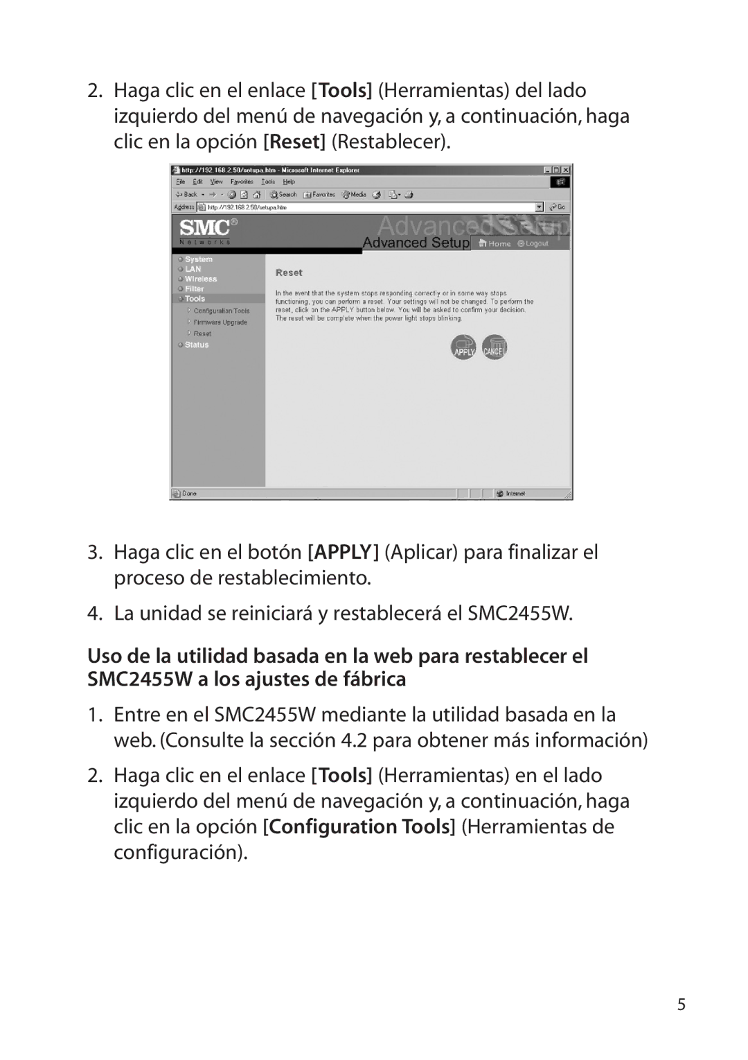 SMC Networks SMC2455W manual 