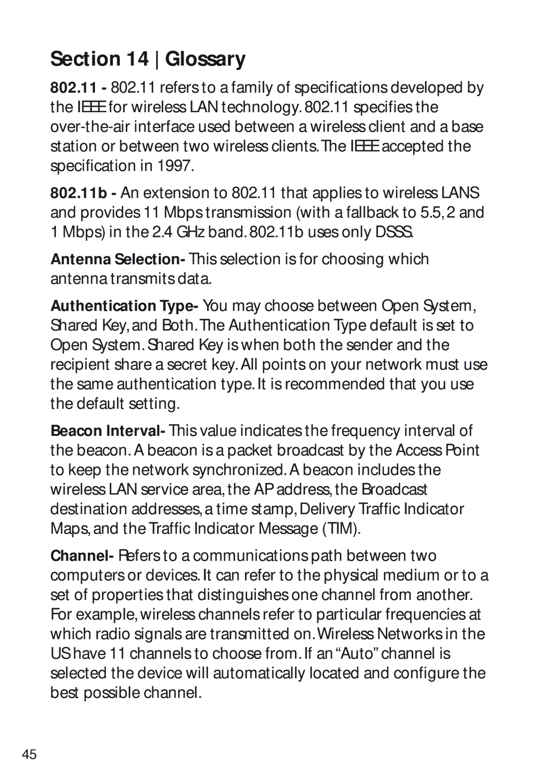 SMC Networks SMC2482W manual Glossary 