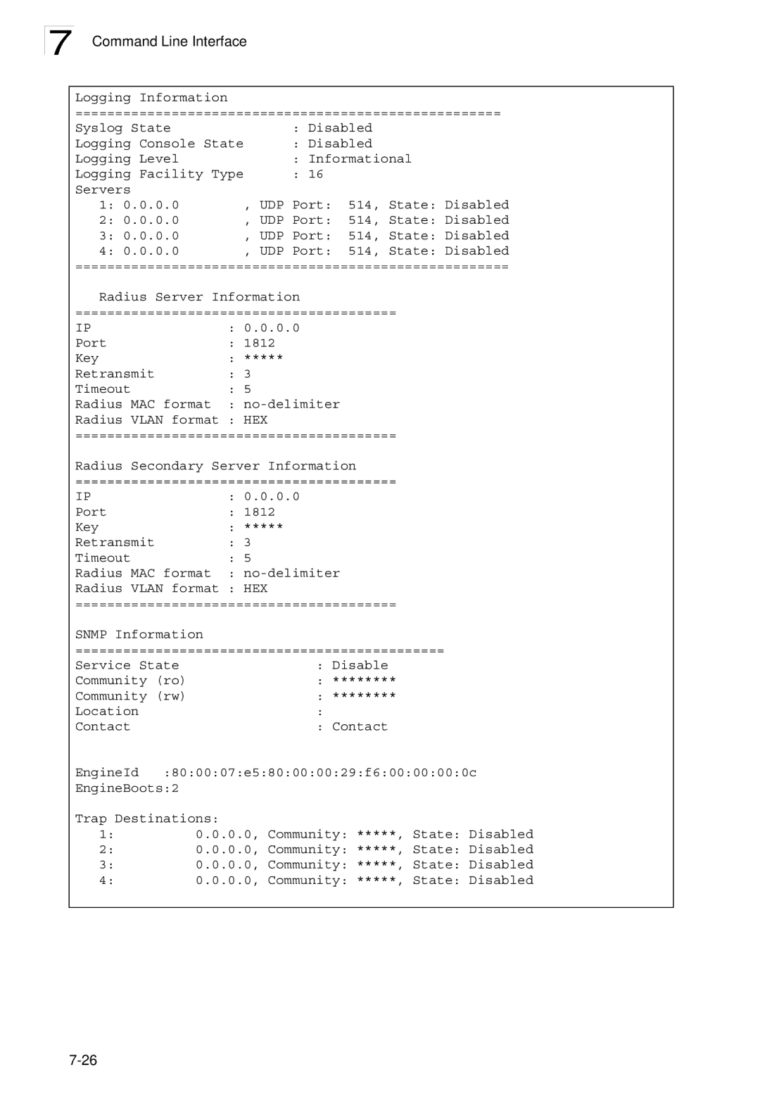 SMC Networks SMC2552W-G2-17 manual Command Line Interface 