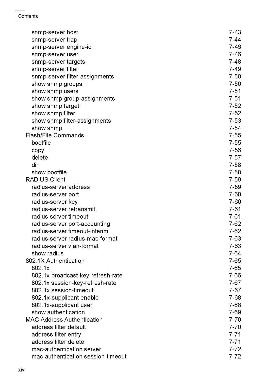 SMC Networks SMC2552W-G2-17 manual Xiv 