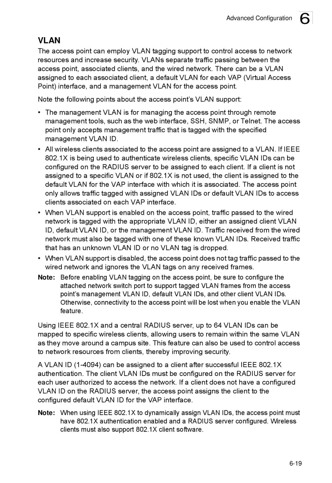 SMC Networks SMC2552W-G2-17 manual Vlan 