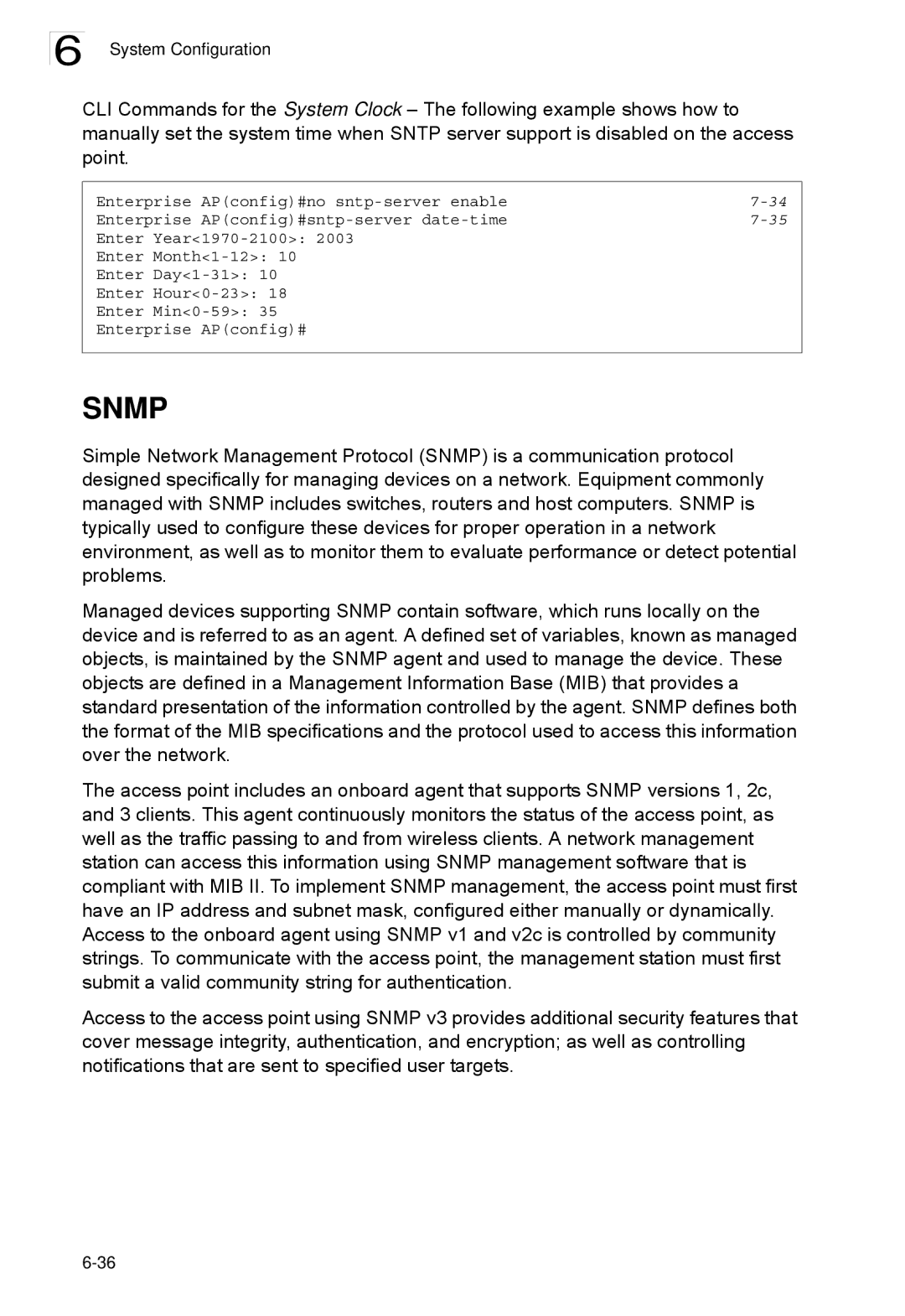 SMC Networks SMC2552W-G2-17 manual Snmp 