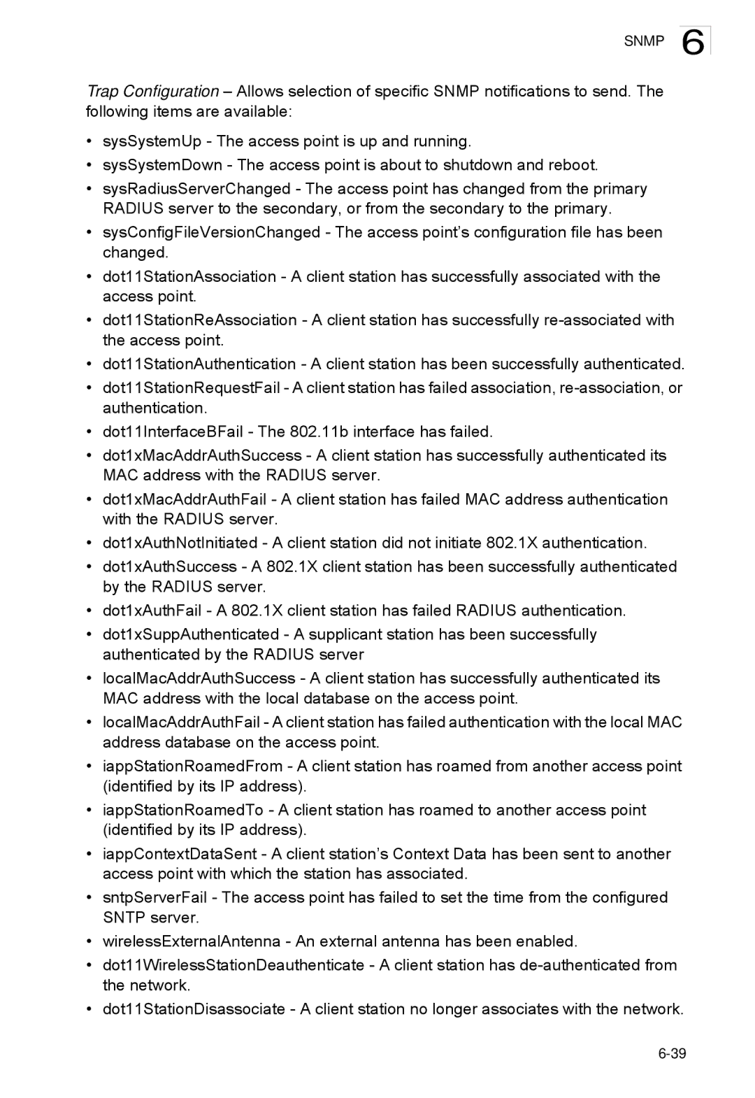 SMC Networks SMC2552W-G2-17 manual Snmp 