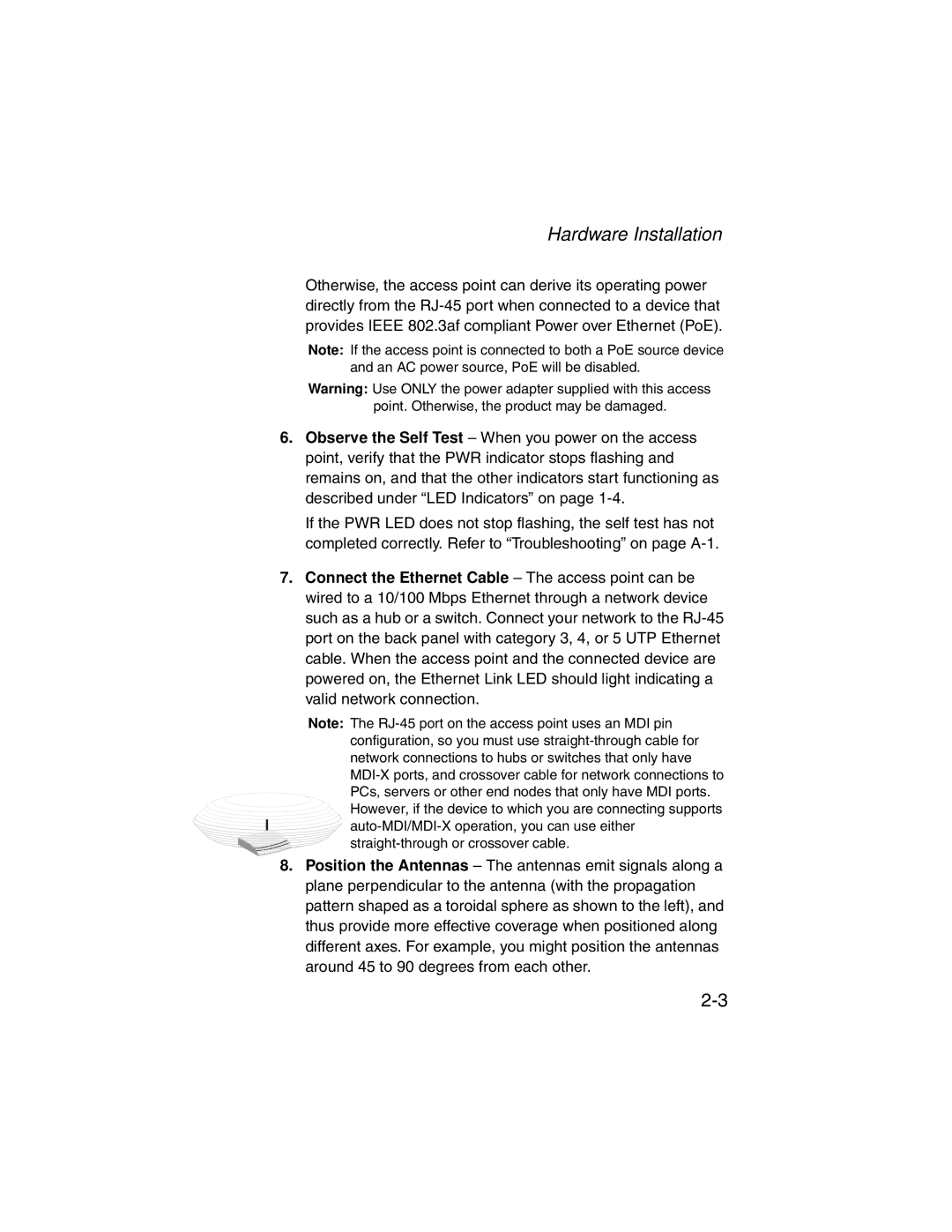 SMC Networks SMC2555W-AG manual Hardware Installation 